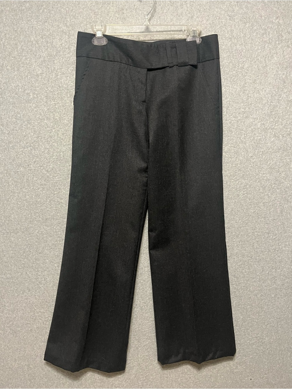 100% Wool Women’s wide-leg pants charcoal gray Size 4